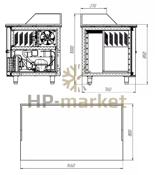 Габариты Polair TM2ENpizza-G