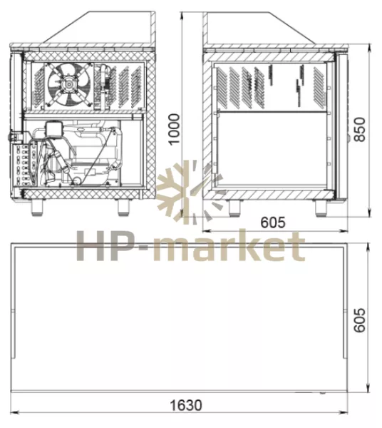 Габариты Polair TM3GNpizza-GC