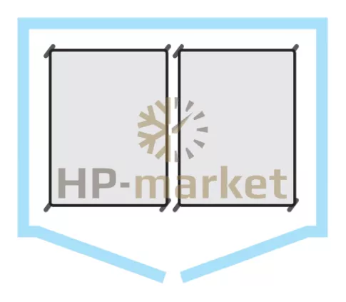 Шкаф холодильный Polair CRP2.6080.T2 inox(с холодильным агрегатом) (2)